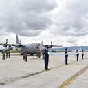 Acto de entrega de dos aeronaves C-130 Hércules, donadas por la Fuerza Aérea de los Estados Unidos a la Fuerza Aérea Colombiana.