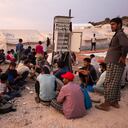 Daily life inside the new refugee camp in Kara Tepe, on September 24, 2020, Lesvos, Greece. (Photo by Vassilis A. Poularikas/NurPhoto via Getty Images)
