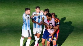 La celebración de España estuvo marcada por un fuerte intercambio de palabras entre Nicolás Otamendi y Rodri.