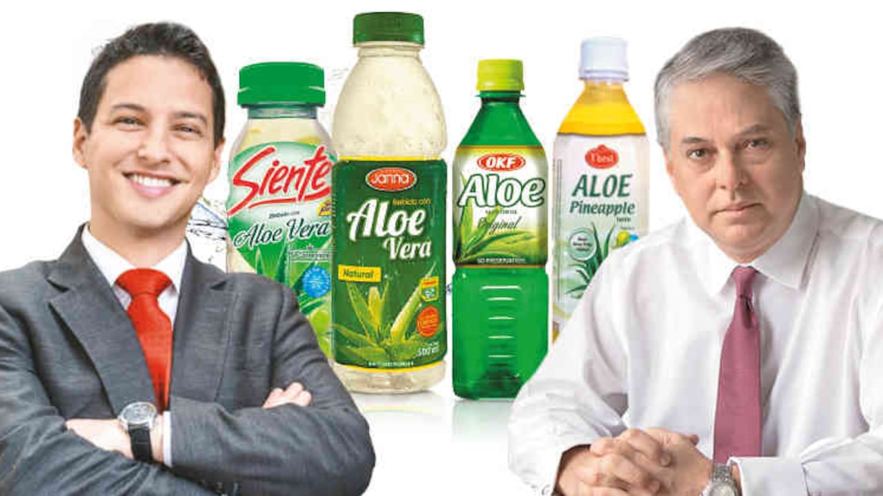 Luis Fernando Emanuel (Administrador de bebidas en la gerencia de Gran Consumo del Grupo Éxito), Miguel Escobar (Presidente de Postobón).