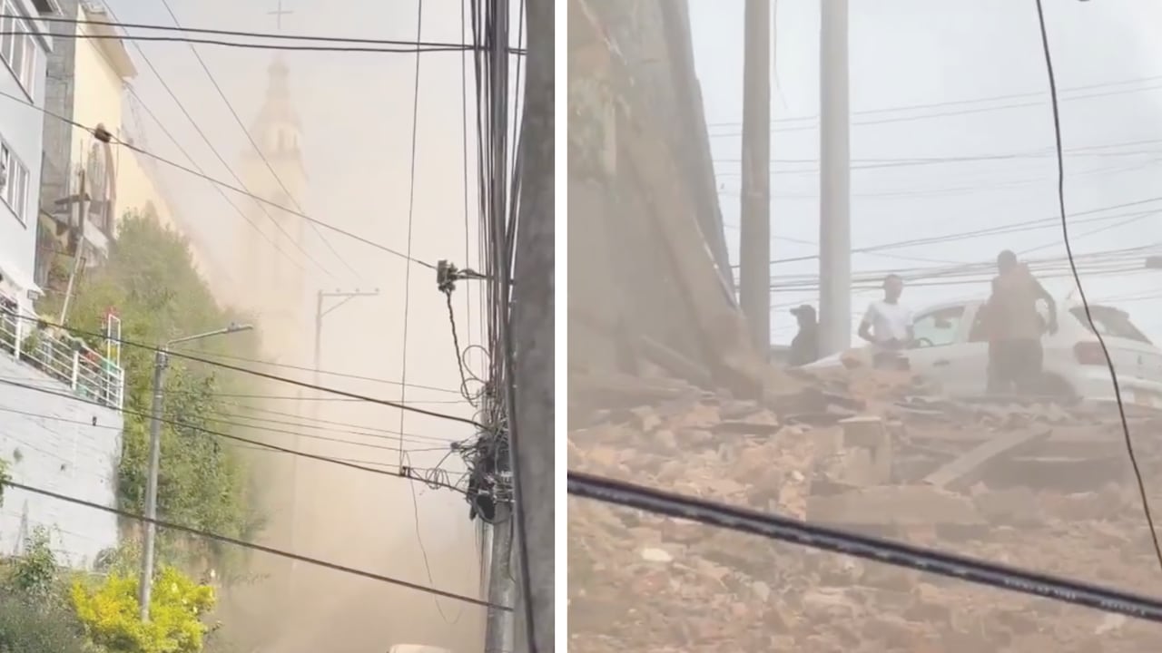 Caída de un muro en iglesia de Manizales generó tensión y confusión