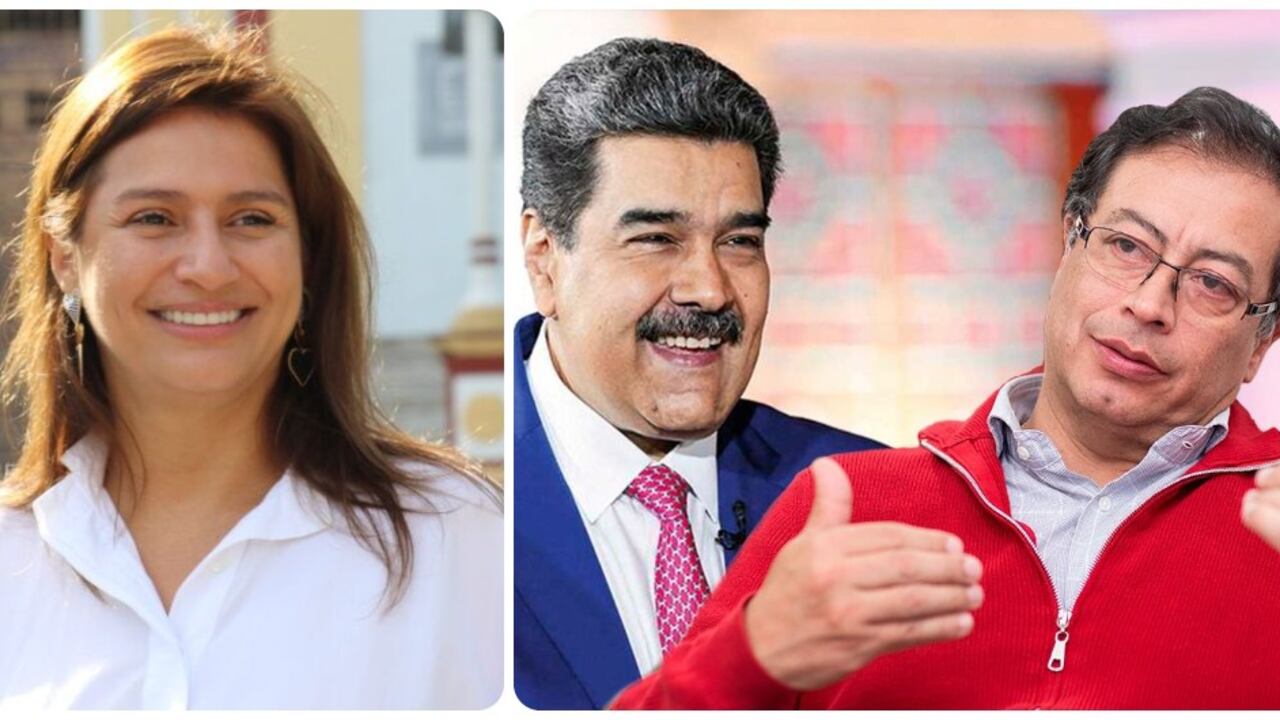 Paola Holguín, Nicolás Maduro y Gustavo Petro.