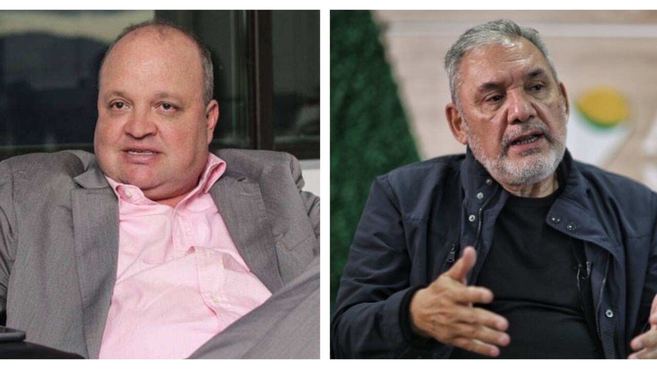 Jorge Enrique Vélez, exsuperintendente de Notariado y Registro, y Gerardo Vega, director de la Agencia Nacional de