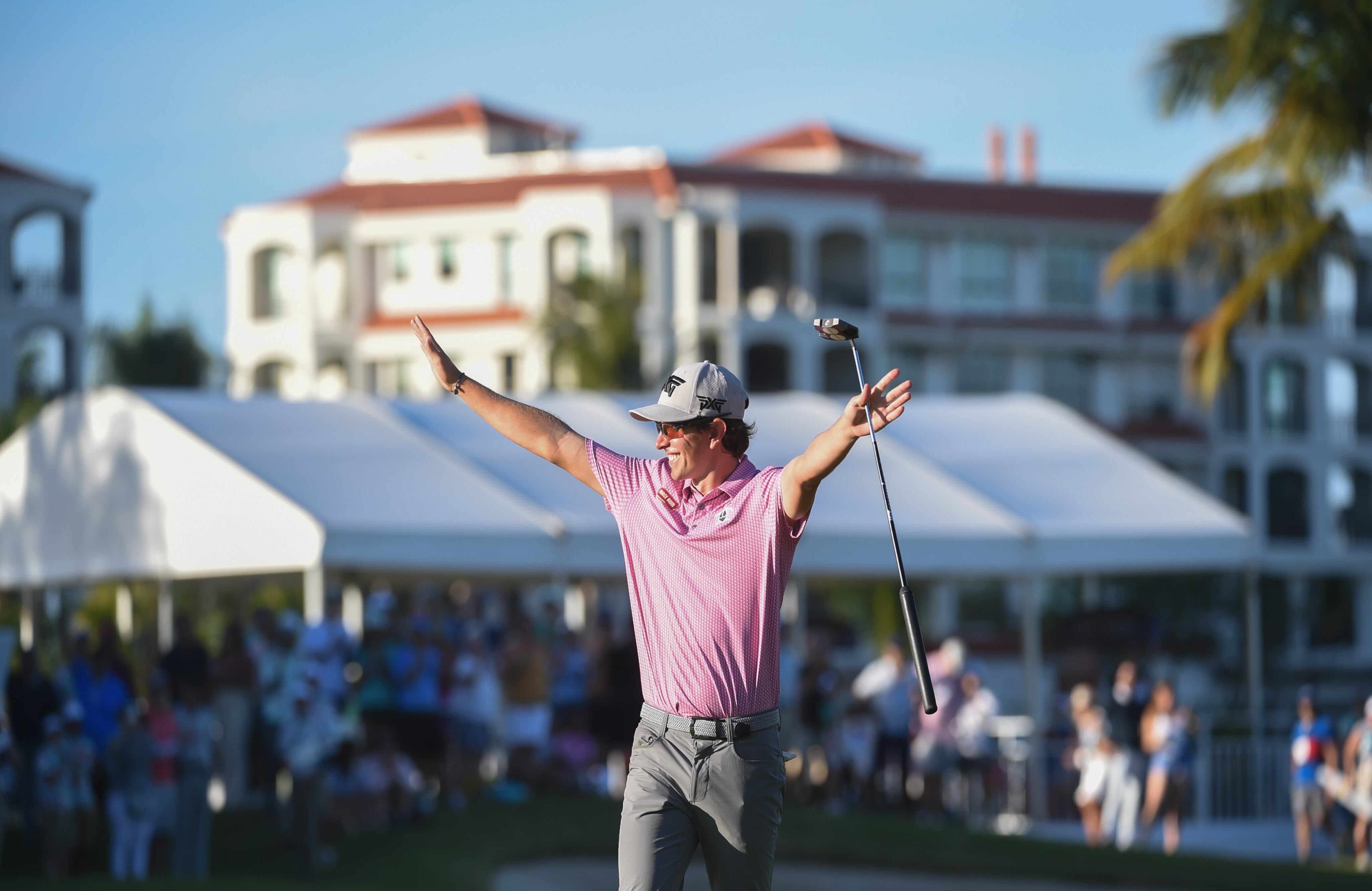 Nicolás Echavarría logró histórico triunfo para el golf de Colombia.