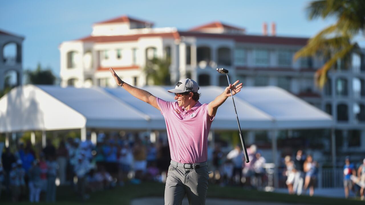 Nicolás Echavarría logró histórico triunfo para el golf de Colombia.