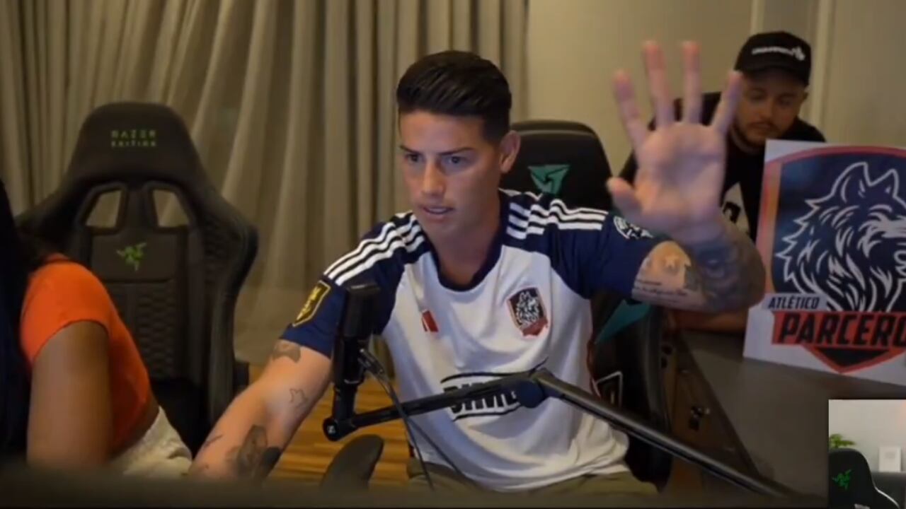 James Rodríguez, presidente de Atlético Parceros en la Kings League