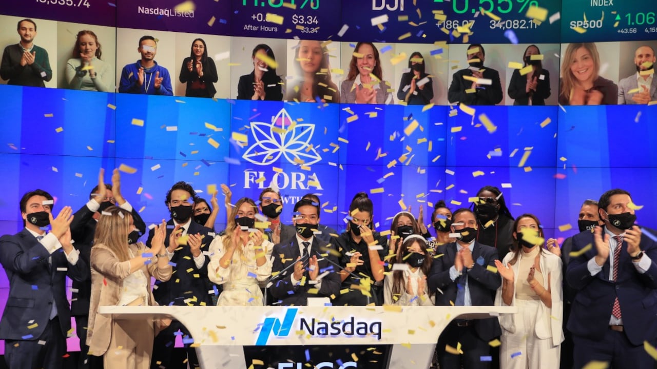 Actualmente, Flora Growth cotiza en la bolsa de valores de Nasdaq y ya logró ser la acción del día.