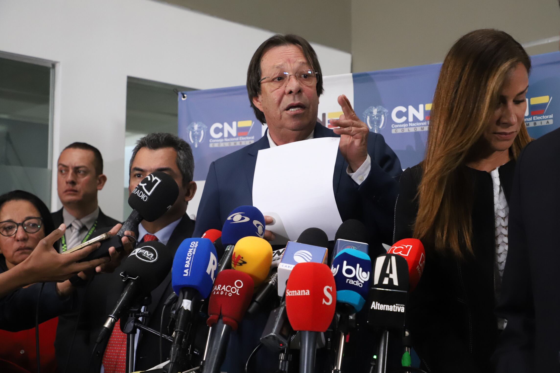 CÉSAR LORDUY 
Presidente del CNE
Rueda de prensa, el CNE abre investigación al Presidente Gustavo Petro