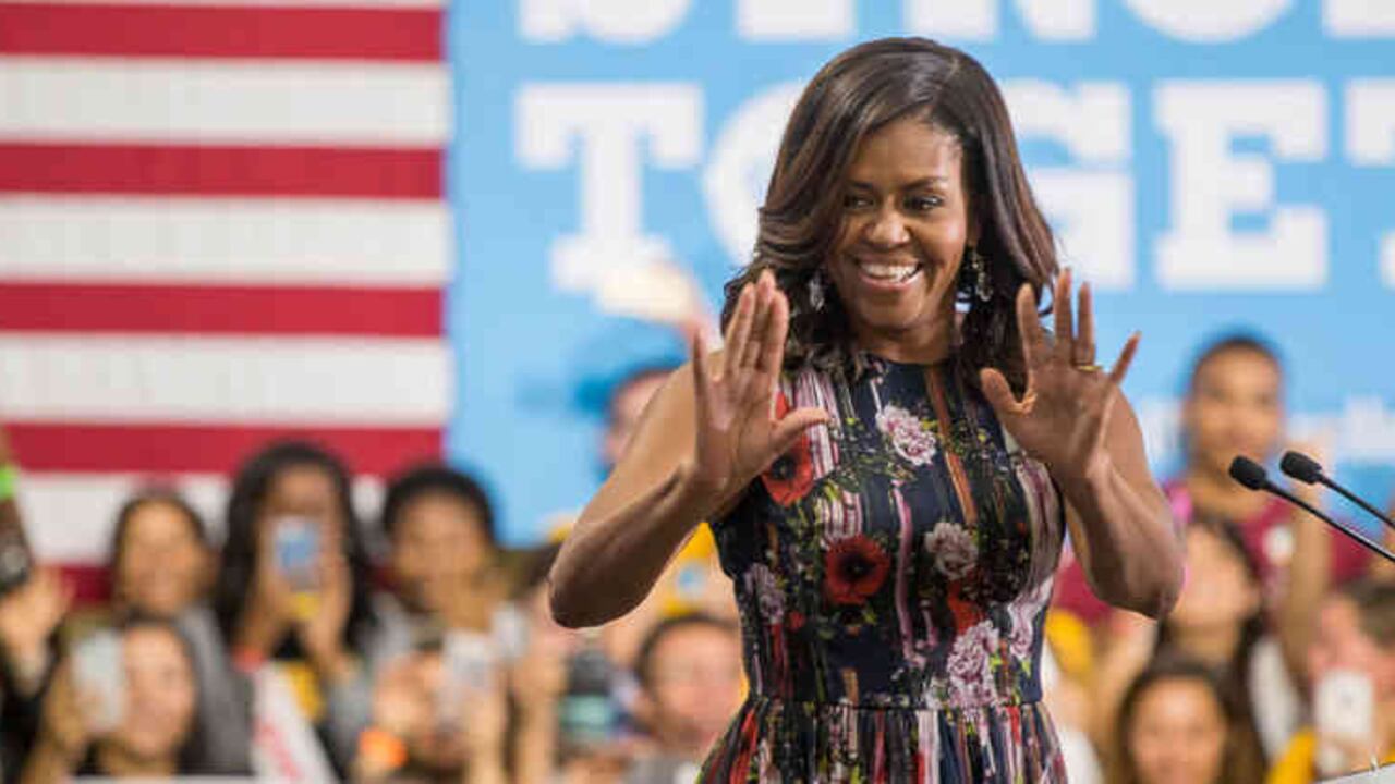 Michelle Obama en la campaña presidencial de Hillary Clinton.