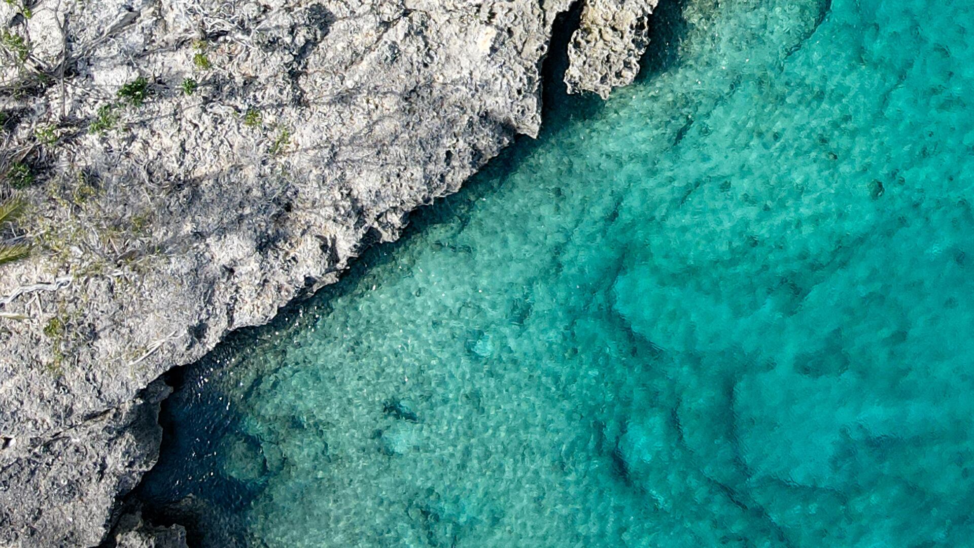 Toma aérea de la isla de San Andrés.