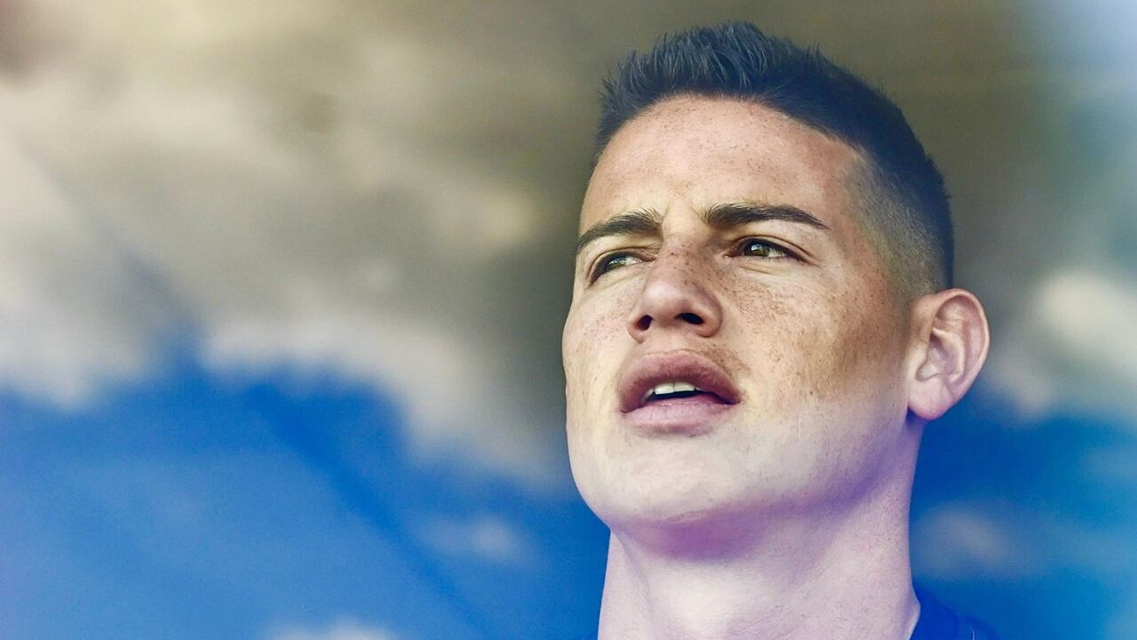 James Rodríguez en la concentración de la Selección Colombia