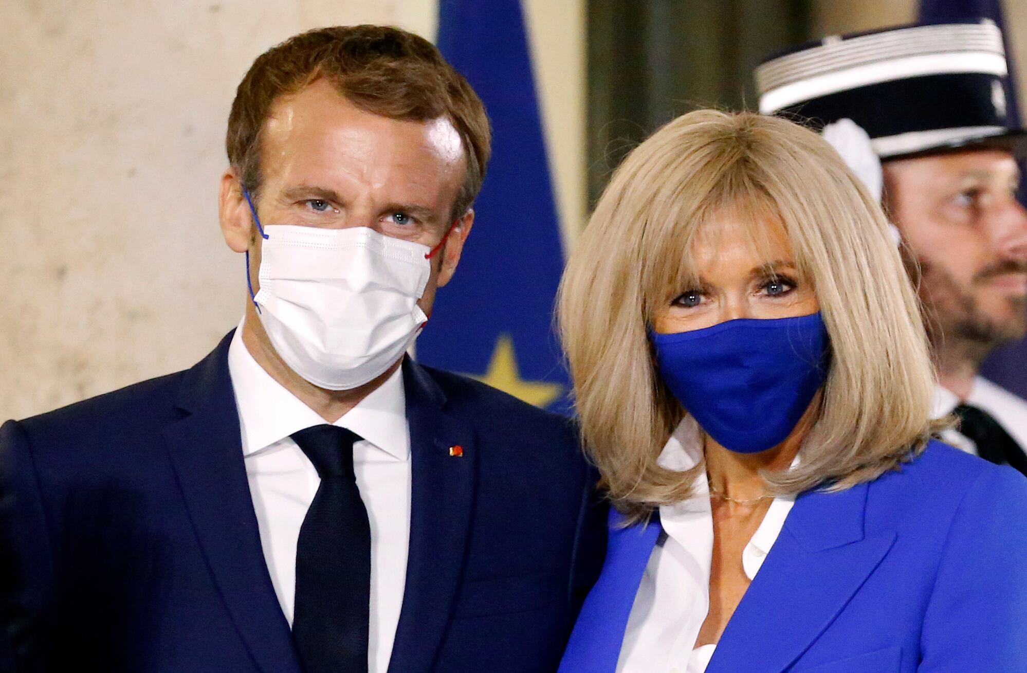 Emmanuel Macron y Brigitte Macron
