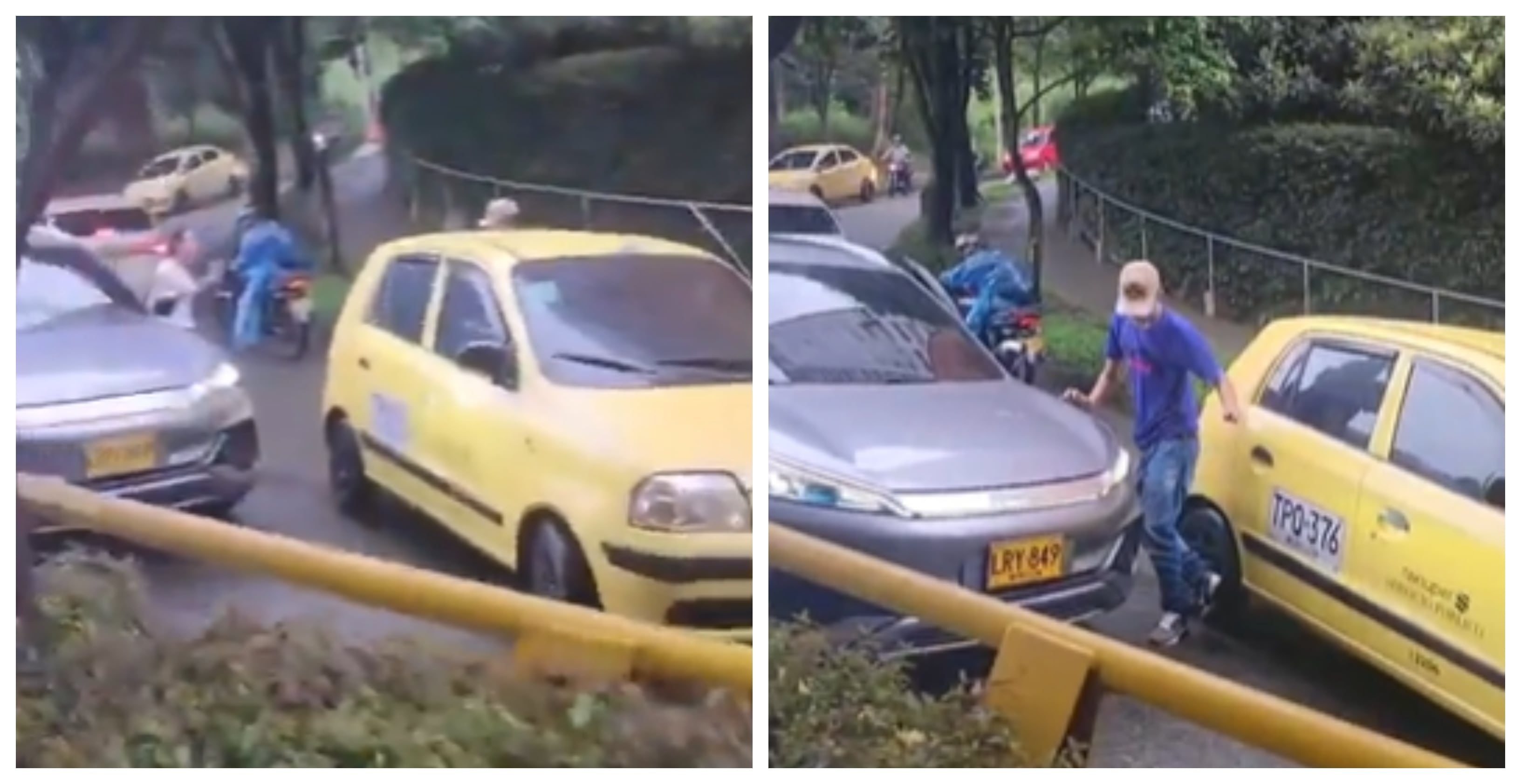 Taxista grabado al agredir verbalmente a una mujer fue sancionado con un comparendo.