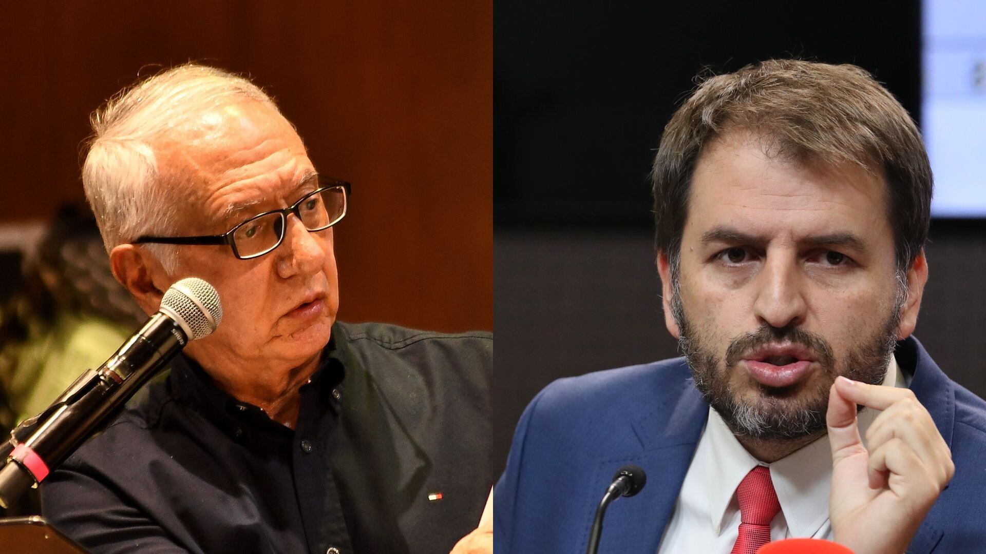Andrés Forero (der.) aseguró que denunciará a Guillermo Alfonso Jaramillo (izq.) por extralimitación en sus funciones.