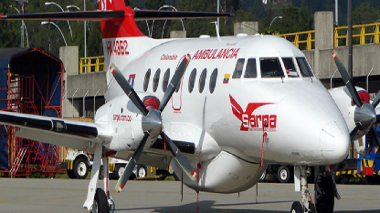 Ambulancia aérea de Sarpa.