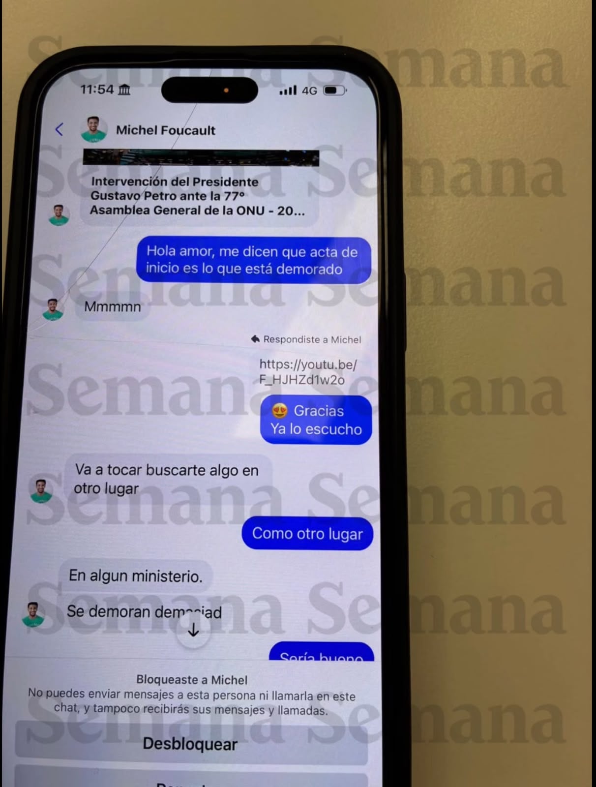 Chats Gustavo Petro y Deicy Jiménez
