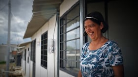 Gloria Guzmán, beneficiaria del programa Mi Hábitat.