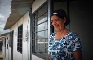Gloria Guzmán, beneficiaria del programa Mi Hábitat.