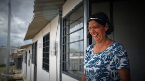 Gloria Guzmán, beneficiaria del programa Mi Hábitat.