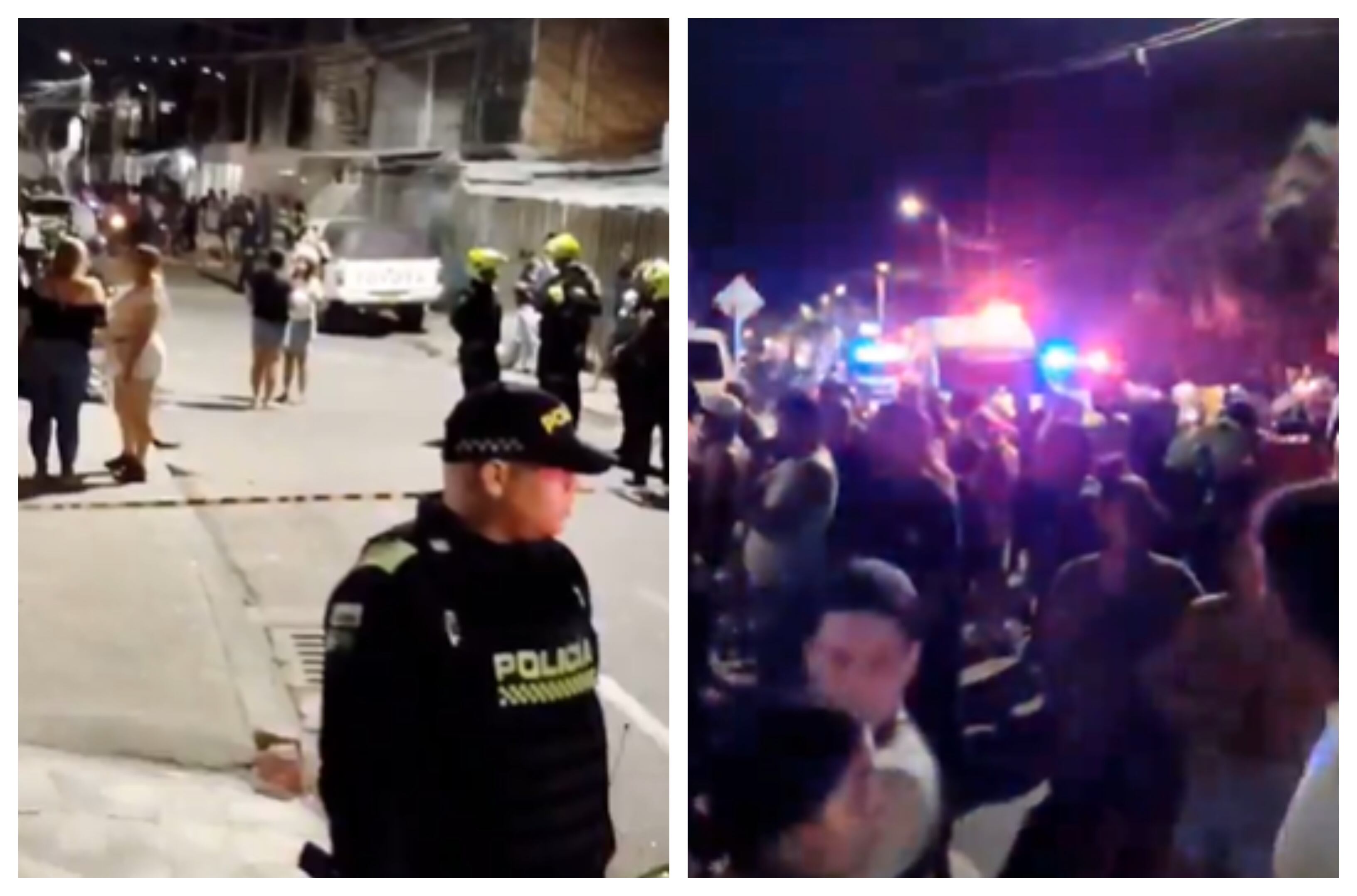 Autoridades atienden emergencia por explosión de una granada en el barrio Vivienda Popular, en Cali.