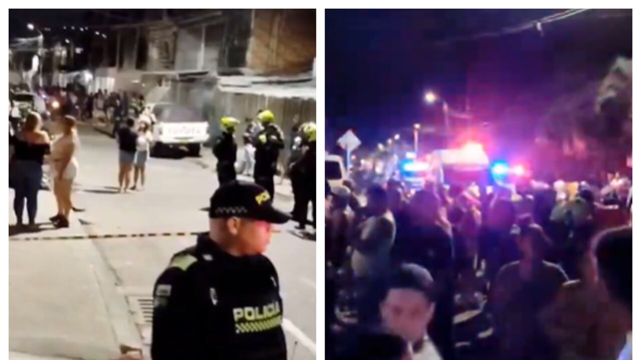 Autoridades atienden emergencia por explosión de una granada en el barrio Vivienda Popular, en Cali.