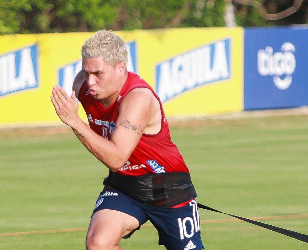 Juan Fernando Quintero en la pretemporada con Junior.