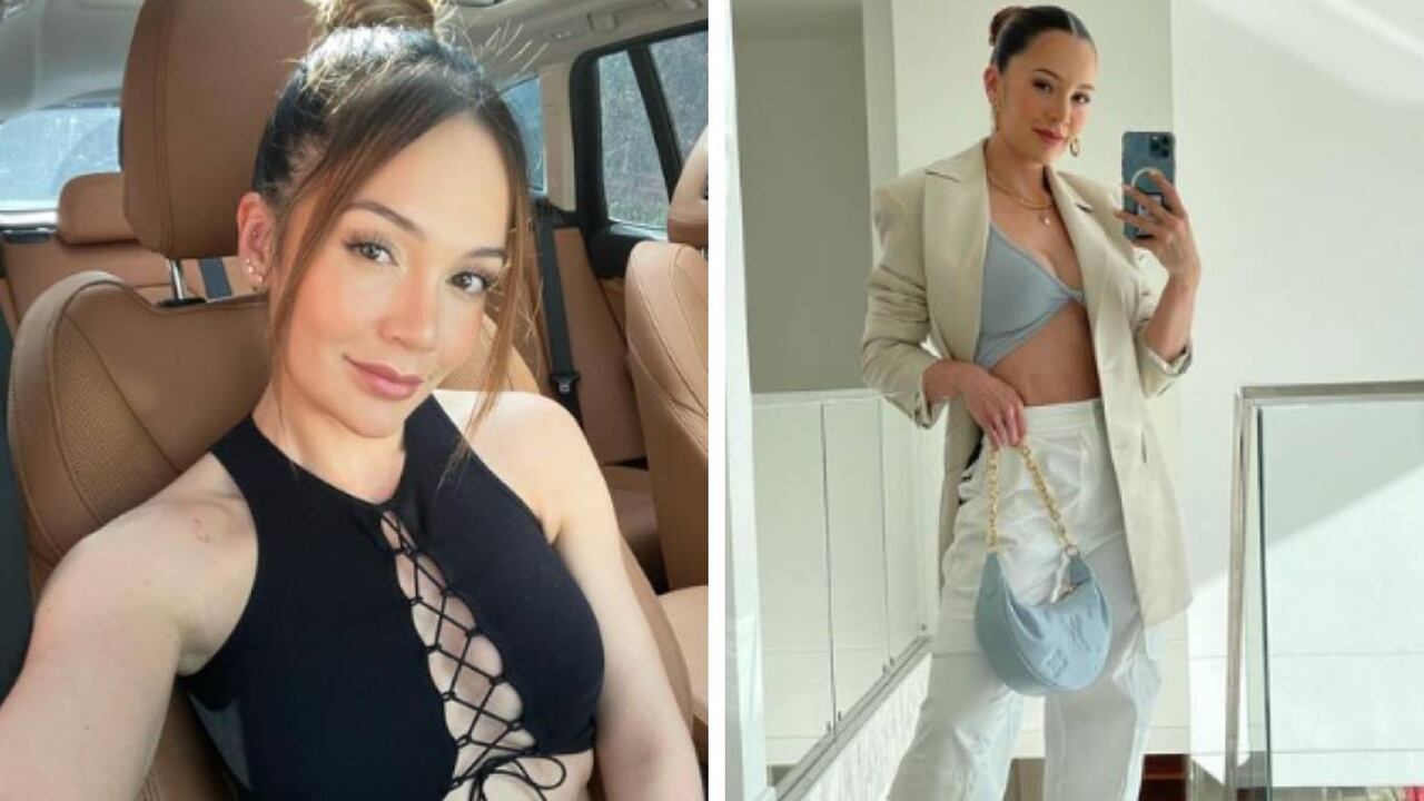 Lina Tejeiro generó polémica por el supuesto beso que se dio con una amiga en la fiesta de Luisa Fernanda W. Foto: Instagram @linatejeiro. Montaje SEMANA.