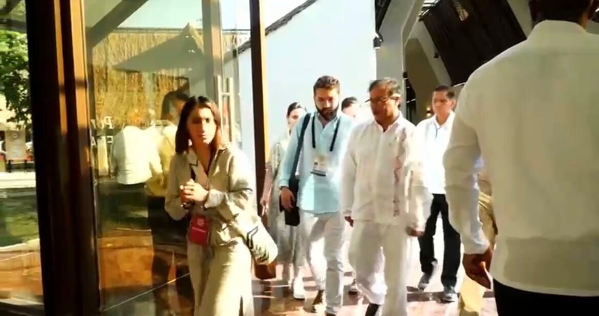 Laura Sarabia y el presidente Petro