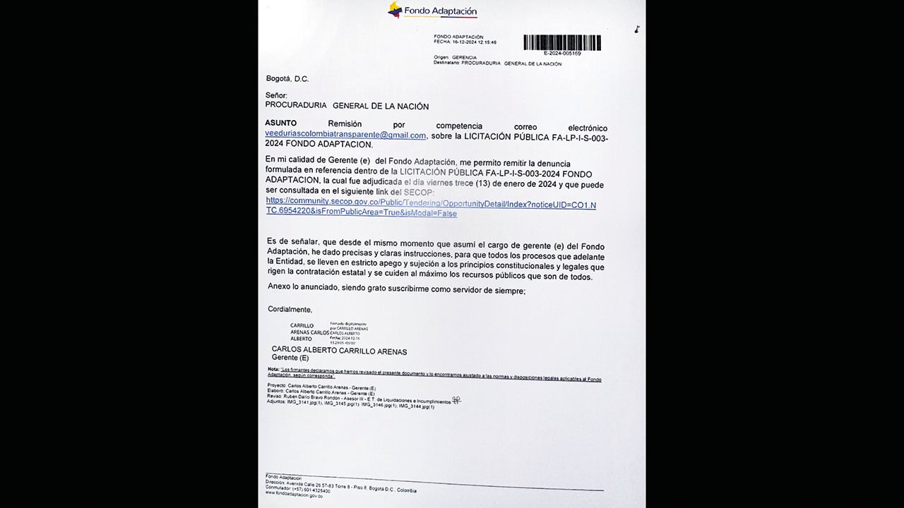 Fondo de Adaptación. Entidad que genera complicaciones al interior del gobierno Petro.