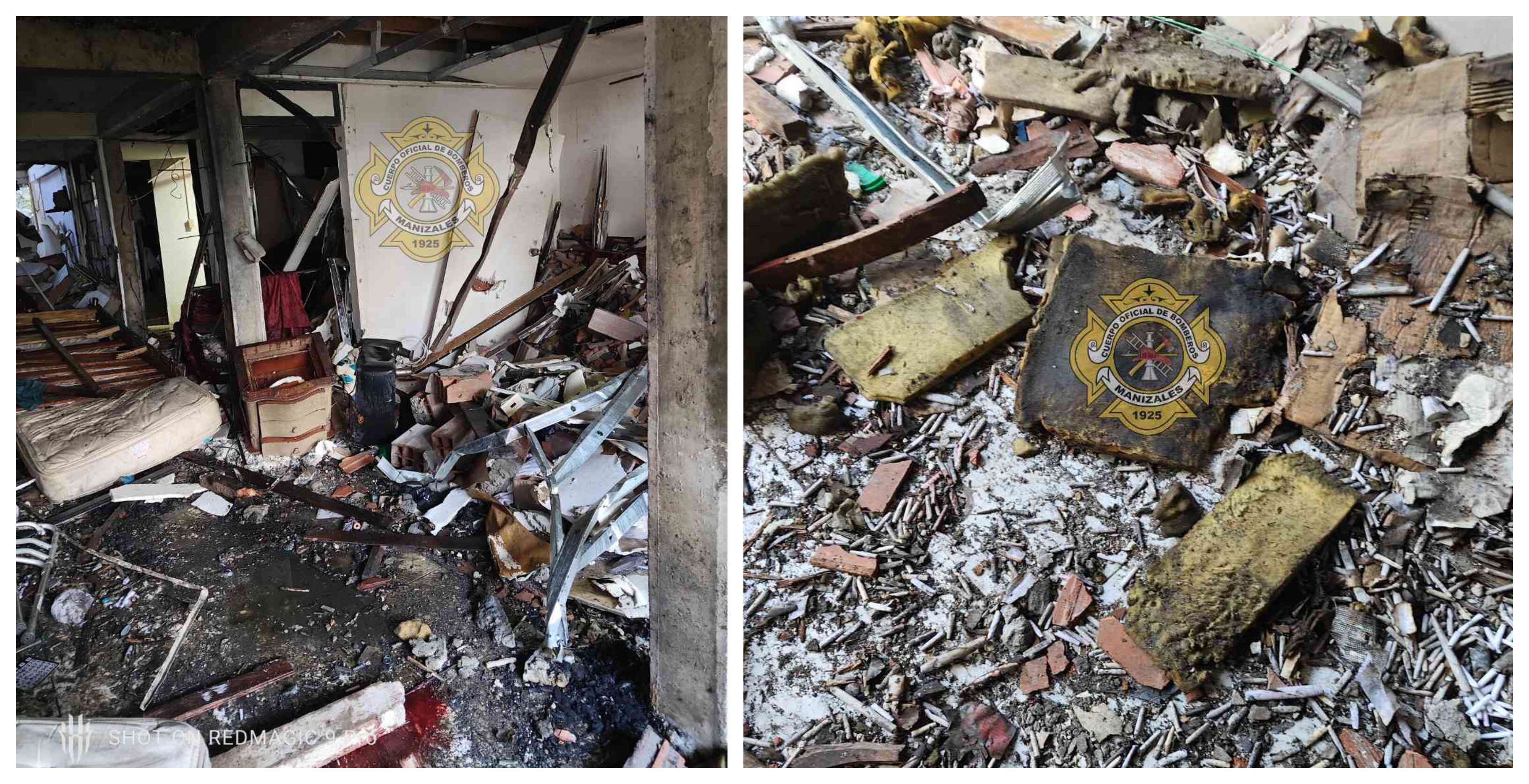 Explosión en una casa de Manizales