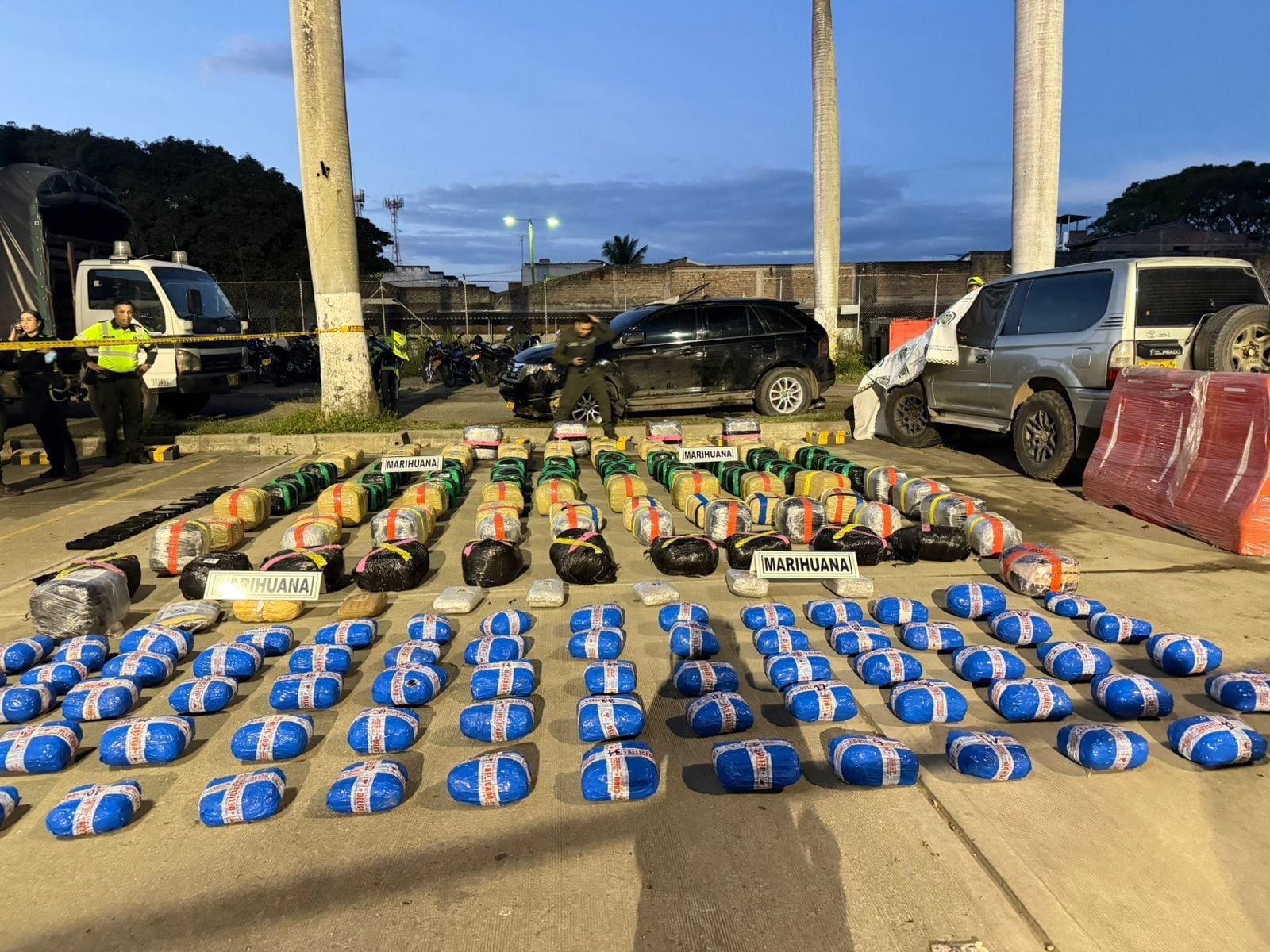 Cocaína incautada en Palmira