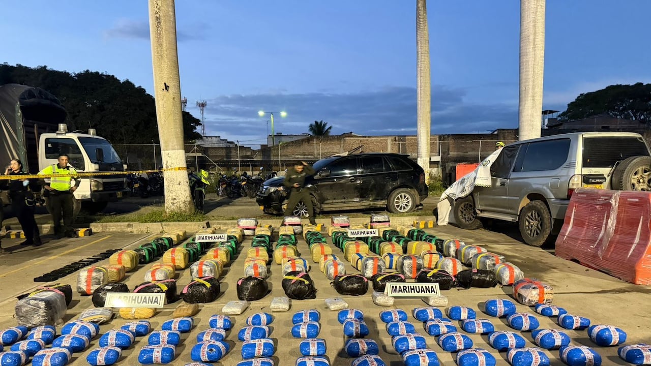 Cocaína incautada en Palmira