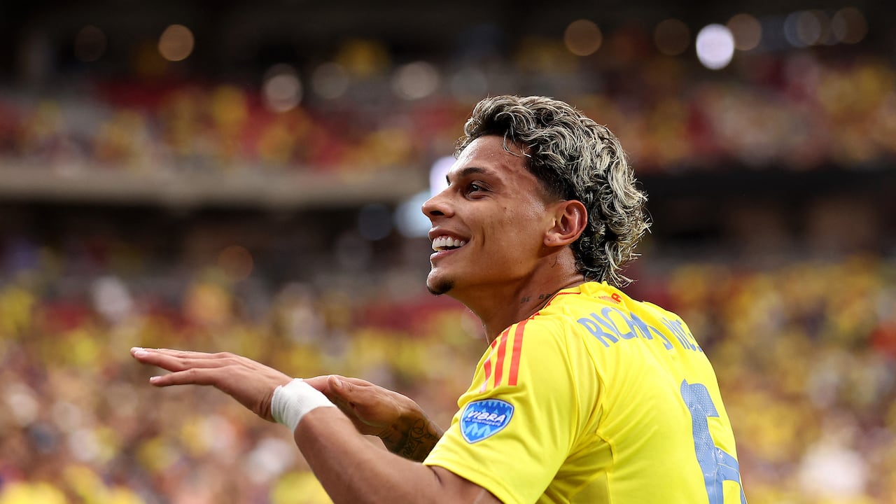 Richard Ríos, titular de la Selección Colombia en la Copa América.