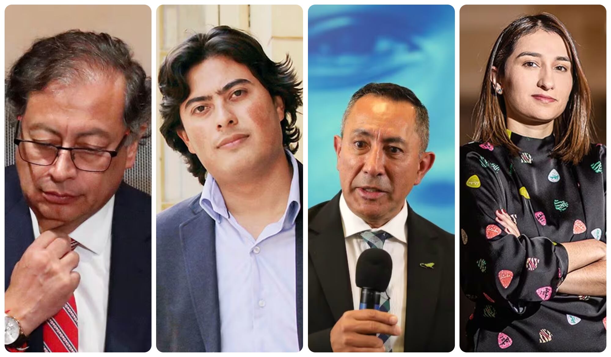 Gustavo Petro - Nicolás Petro - Ricardo Roa - Laura Sarabia