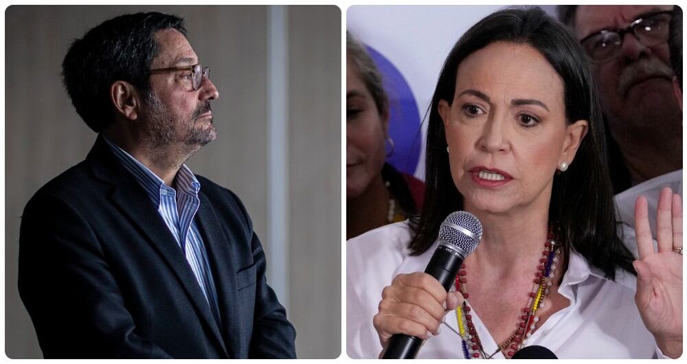 Francisco Santos y María Corina Machado.