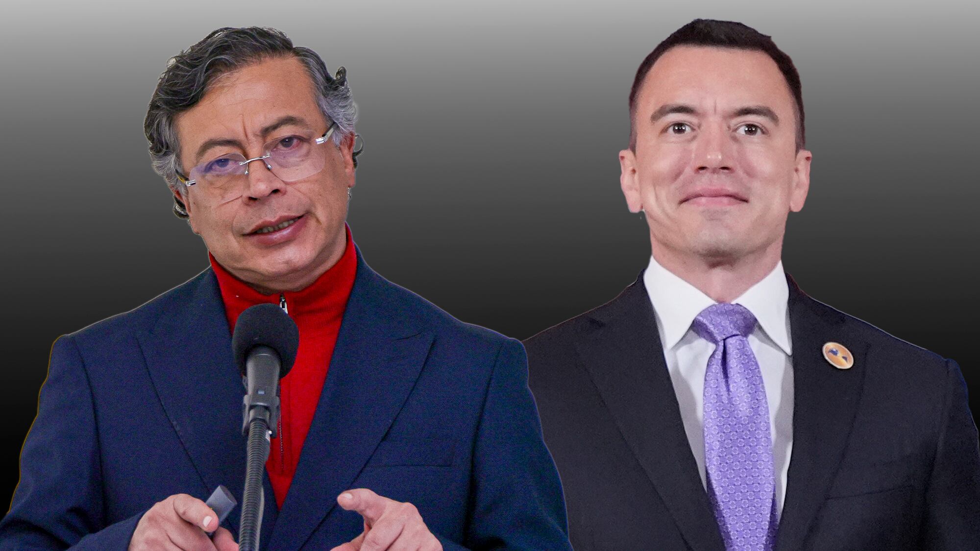 Gustavo Petro Daniel Noboa