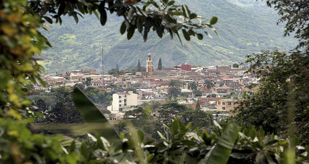 Vista panorámica del municipio Mesitas de El Colegio, a 224 kilómetros de Bogotá.