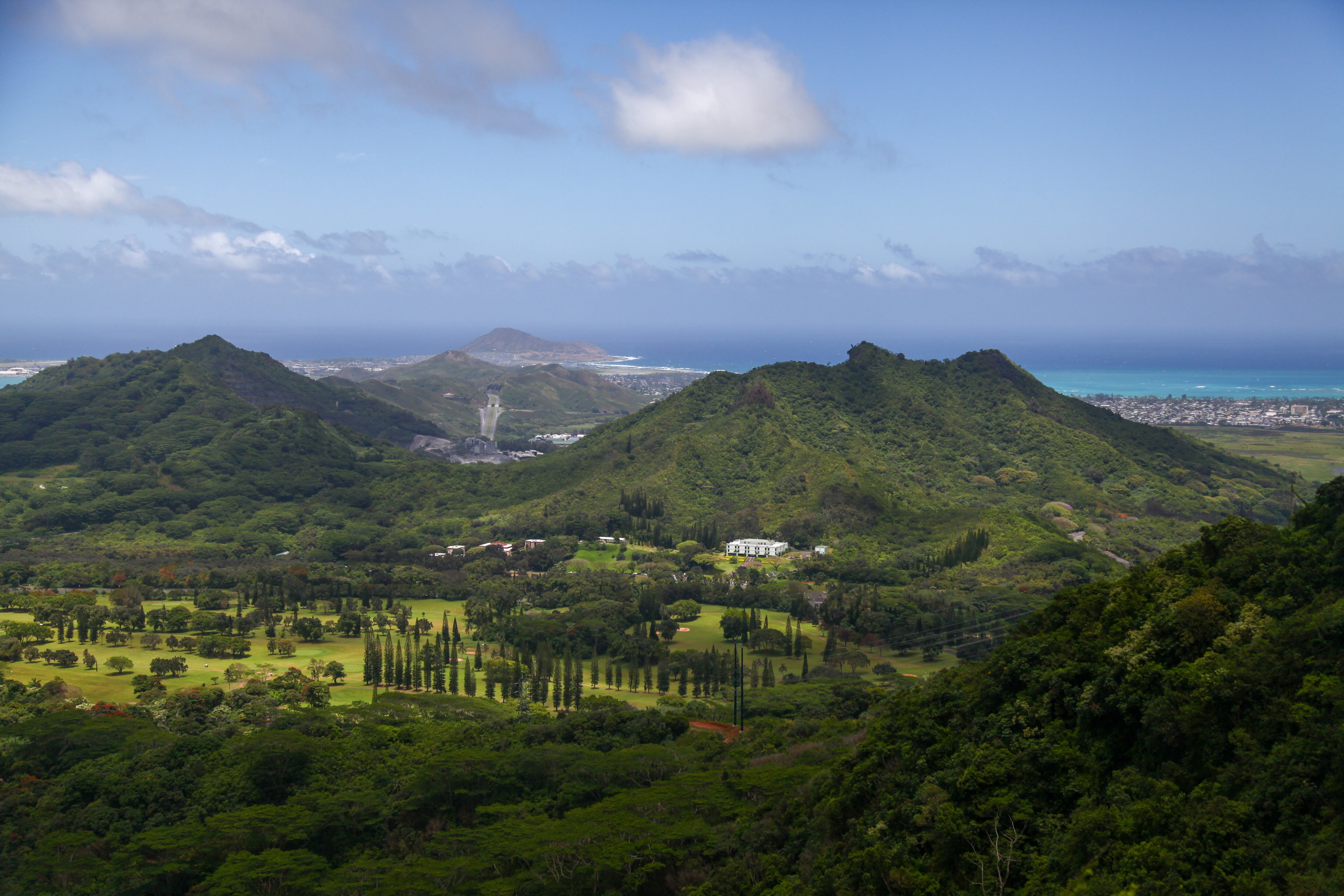 Vista desde el mirador de Nuuanu Pali