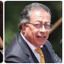 Miguel Uribe y Gustavo Petro.