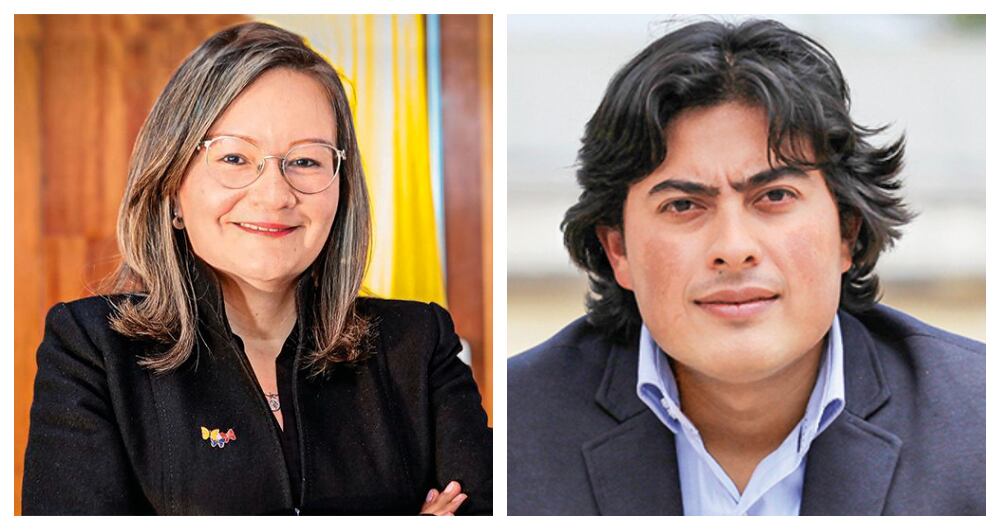 Cielo Rusinque y Nicolás Petro