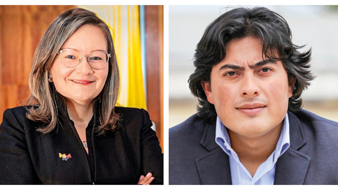 Cielo Rusinque y Nicolás Petro.