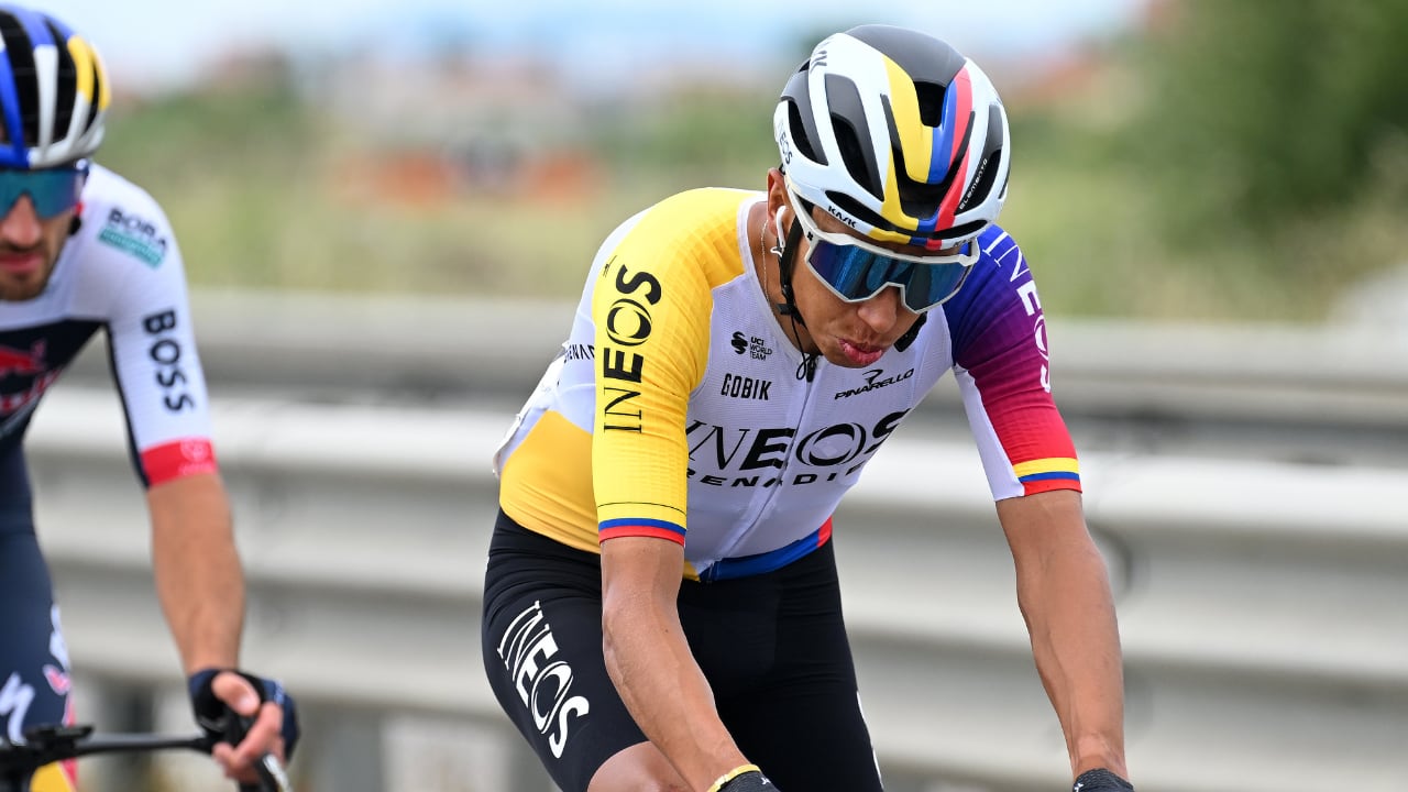 Egan Bernal, colombiano al servicio de Ineos en el Giro de Italia 2025.