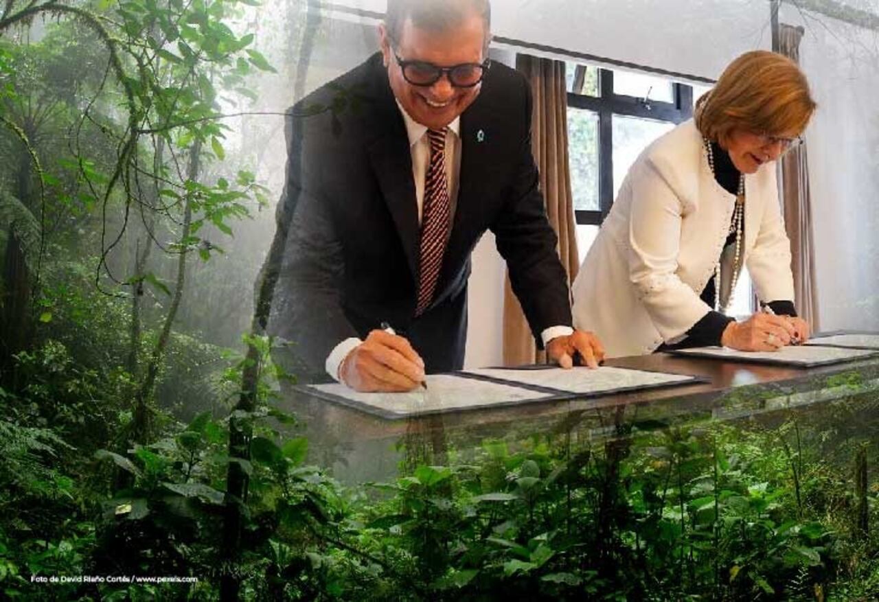 La jefe del Ministerio Público firmó un memorando de entendimiento con la organización Conservación Internacional, para desarrollar acciones que permitan enfrentar la “triple crisis planetaria”.