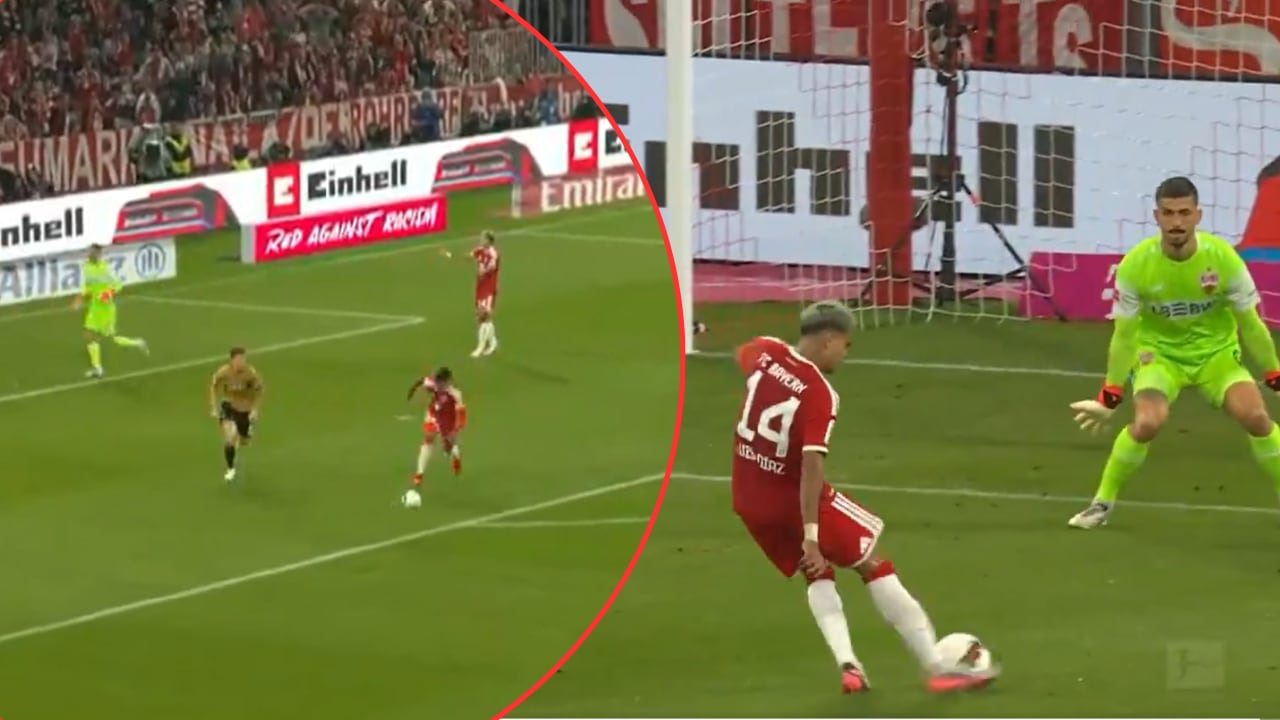 Luis Díaz tuvo su primer fallo en la temporada con Bayern Múnich.