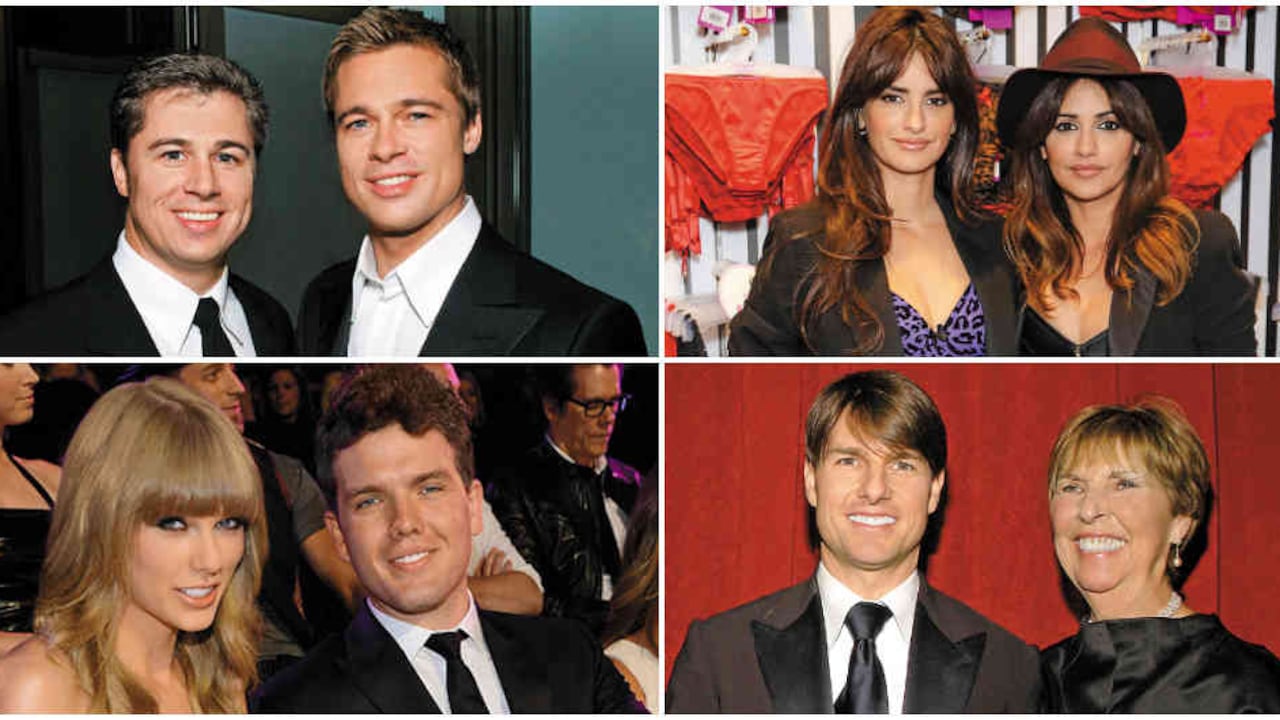Así viven los hermanos de famosos como Brad Pitt, Tom Cruise, Taylor Swift, Penélope Cruz y otros famosos de Hollywood.