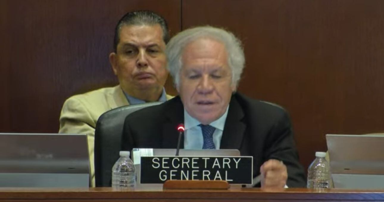 El Secretario de la OEA también rechazó las acciones de represión de la dictadura en Venezuela