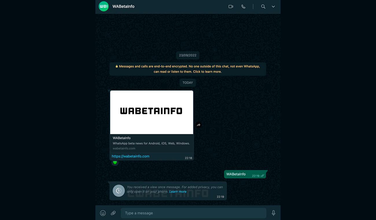 WhatsApp Web no dejará ver las fotos o videos que solo se pueden visualizar una vez.