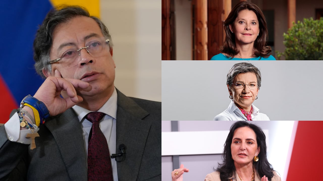Gustavo Petro insultó a Claudia López, María Fernanda Cabal y Marta Lucía Ramírez.