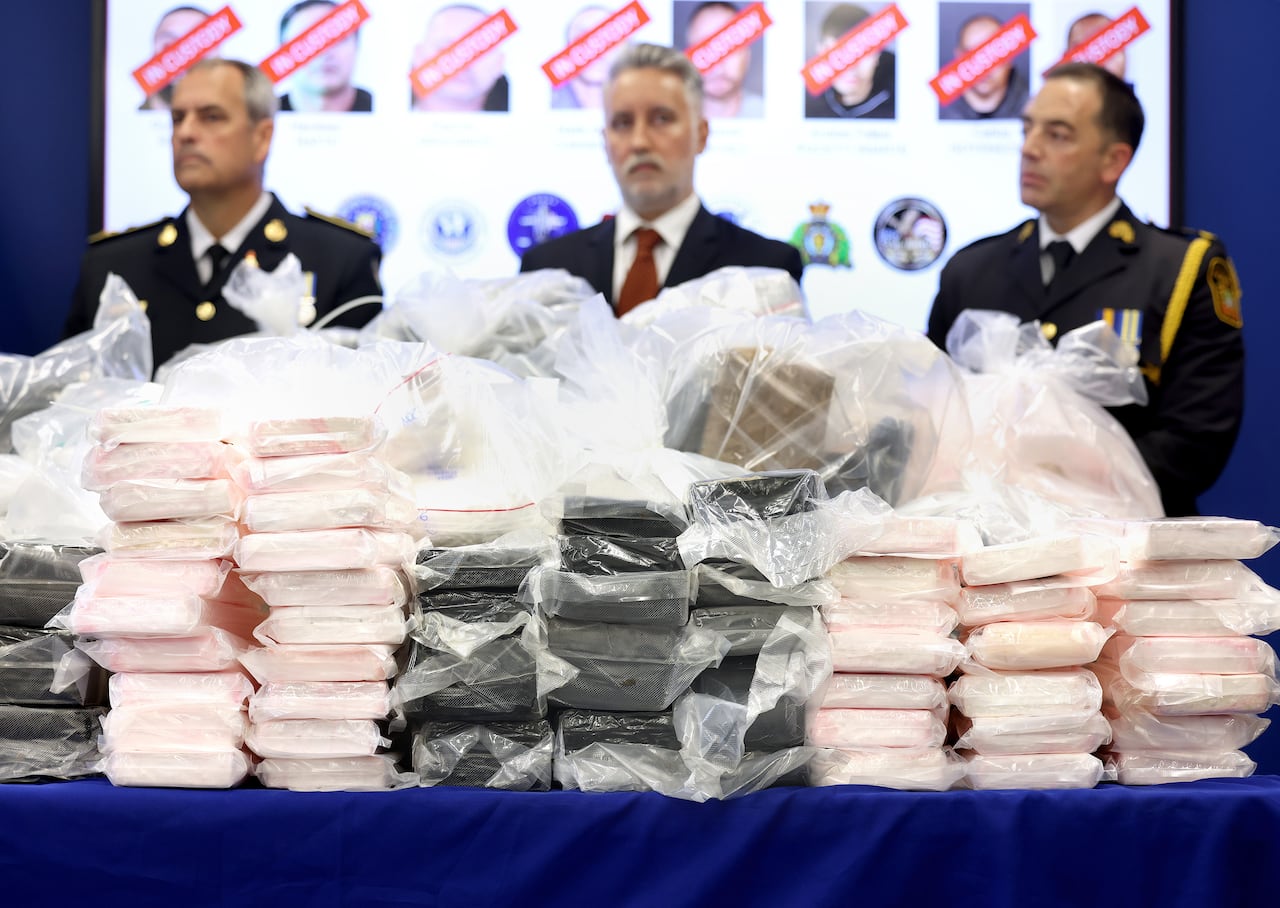 Cocaína encanutada de la organización criminal