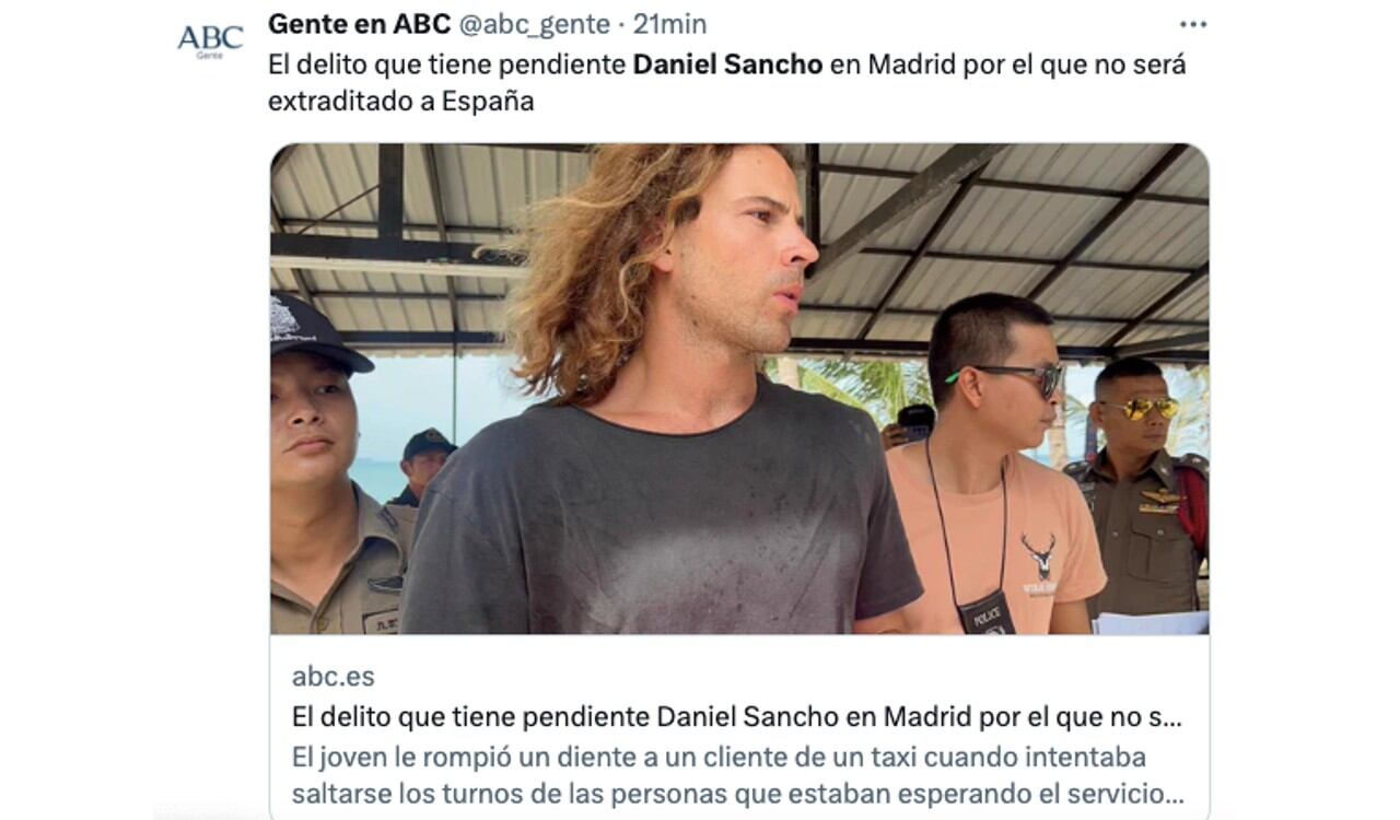 Se confirmó que Daniel Sancho no será extraditado a España
